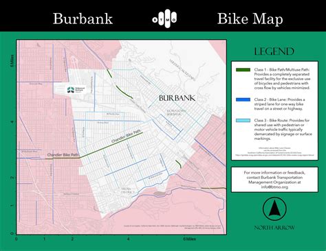 Burbank Bicycle Map 